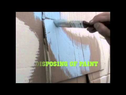 how to dispose a paint