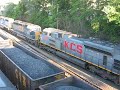 CSX Q541 with KCS unit in Tilford yard in Atlanta