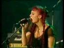 this is the third part of a performance from 12th august 1990. it was from one of a series of concerts to celebrate the 5th birthday of the town & country club (now the forum) in kentish town, north london. this event took place at the alexandra palace, also in north london. the running order for this concert was 29 palms, the 4 of us, voice of the beehive, squeeze and the kinks.

featured tracks are: look at me, little gods, and trust me.