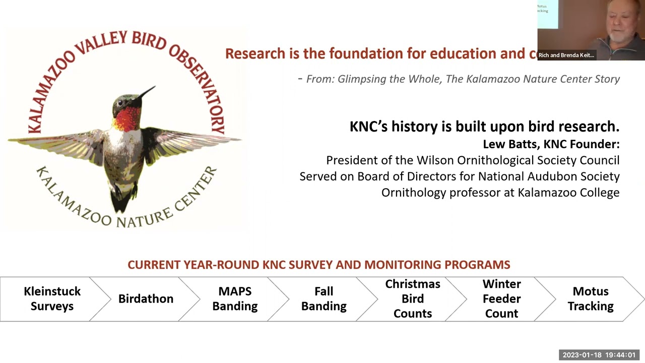 The MOTUS Wildlife Tracking System and Bird Migration Research - presented by Rich & Brenda Keith