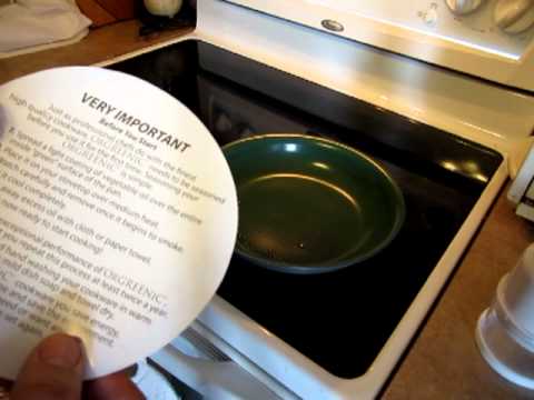 how to cure orgreenic pan