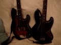 videos de FENDER JAZZ BASS Y SQUIER PRECISION BASS