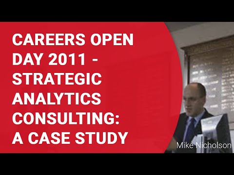Strategic Analytics Consulting: A case study