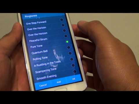 how to set the ringtone in samsung galaxy s