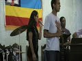 Ministerio de louvor igreja sede Quadrangular de Caraguatatuba  no mês de aniversario da quadrangular