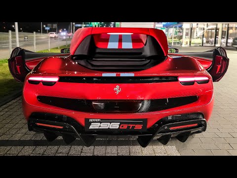 2023 Ferrari 296 GTS - Exhaust, Roof, Drive & Revs