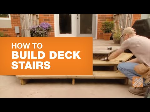 how to build deck stairs