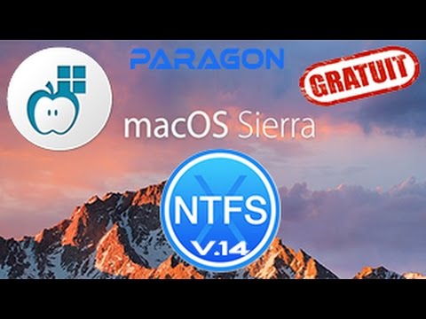 Paragon NTFS 14 Compatible avec MAC OS X Sierra 10.12