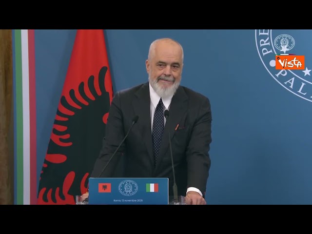 Il premier albanese Edi Rama: Meloni è mia sorella. Per scelta mia, non sua
