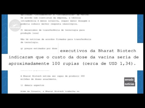 Indícios de irregularidades na compra da Covaxin aparecem em documentos recebidos pela CPI