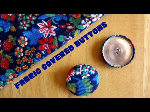 how to self cover buttons