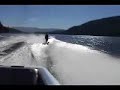 Michelle shredding up the water - donner lake 2008