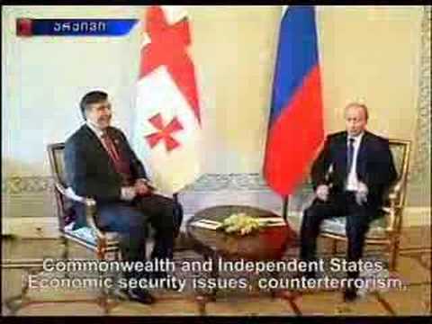 Georgian and Russian Presidents meet