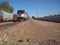 F59PHI #2006 leading Amtrak San Joaquin #715 into Merced