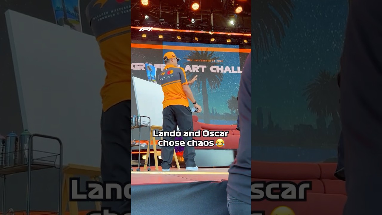 Lando & Oscar Causing Chaos 🎨😆