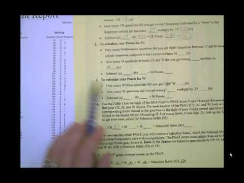 how to read psat scores