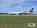 Turkish Airlines Airbus A330 Landing in LTBA Istanbul Turkey