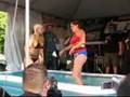 Mean Gene Okerlund Calls a Pudding Wrestling Contest