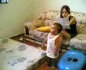 Heitor com a macaca
