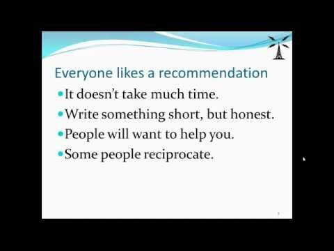 how to write a recommendation on linkedin