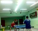 Treino de t�nis de mesa