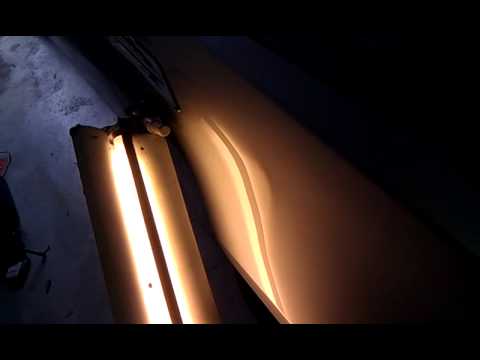 San Antonio Paintless Dent Repair – Cadillac CTSV Fender High Spot – Before