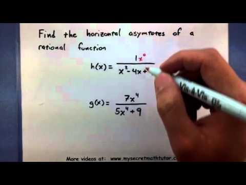 how to determine horizontal asymptotes