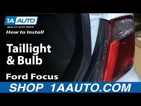 How To Install Replace Change Taillight and Bulb 2005-07 Ford Focus 4 Door