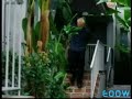 looks like some incompetent male assassin lacks the ability to eliminate witnesses and escape from a hit scene quickly enough to realize that he could get shot in the back by a masseuse.