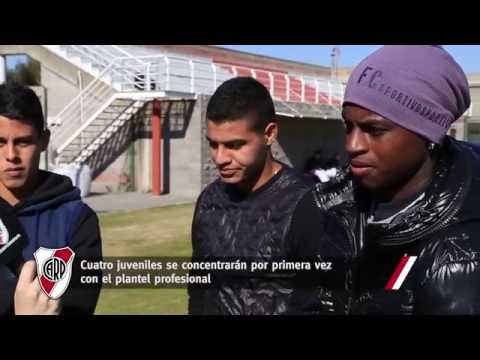 Cuatro juveniles, por primera vez concentrados con el plantel profesional