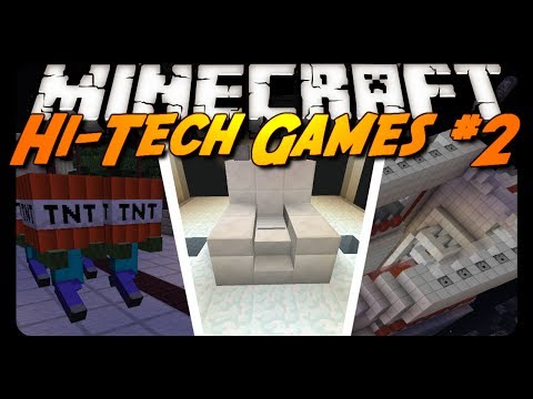 Minecraft: HI-TECH GAMES! - Pt. 2 w/ CavemanFilms!