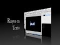 Rayos en Texto con Photoshop
