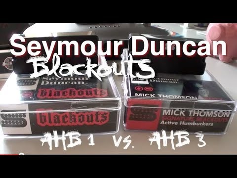 Seymour Duncan Blackouts: AHB-1 vs. AHB-3