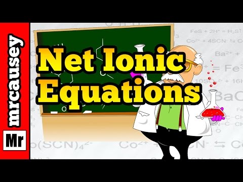 how to write net ionic equations