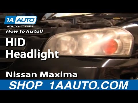 How To Install Replace HID Headlights 2002-03 Nissan Maxima
