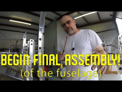 RV-10 Fuselage - 028 - Countersinking and starting on final assembly