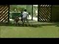 Zinédine Zidane playing in family