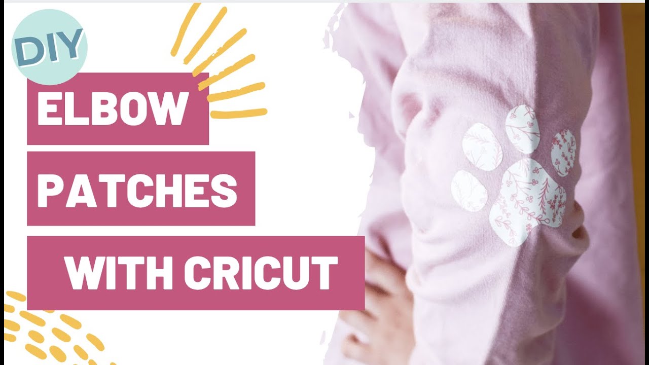 USING PATTERNED IRONON DIY ELBOW PATCHES WITH THE CRICUT! Makers