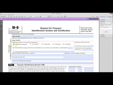 how to properly fill out a w9 form