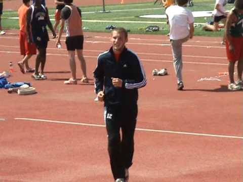 cricketcoachguy - John Conti of Fredonia High School making his last attempt at the triple jump and breaking the 1972 school record in the 2009 Section 6 track meet at Pioneer...