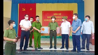 Đoàn công tác số 3 Tiểu ban ANTT - Y tế - Hậu cần thuộc Ủy ban Bầu cử tỉnh kiểm tra, làm việc tại thành phố Uông Bí