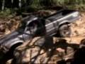 Toyota pickup coming down the Little Rubicon