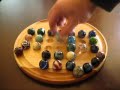 Marble Solitaire - Hardwood Game Board