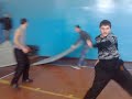 В спортзале.паркур