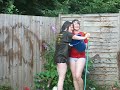 Lu-Bheyy + Jessic-argh water fight