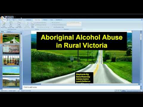 MHW – Alcohol Abuse Amongst Rural Indigenous Victorians