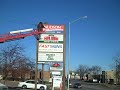Installing Signs for Campaign Headquarters