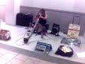 Busker Playing Digeridoo