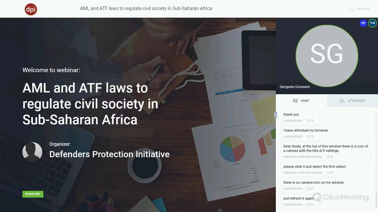 AML and ATF laws to regulate civil society in Sub Saharan Africa