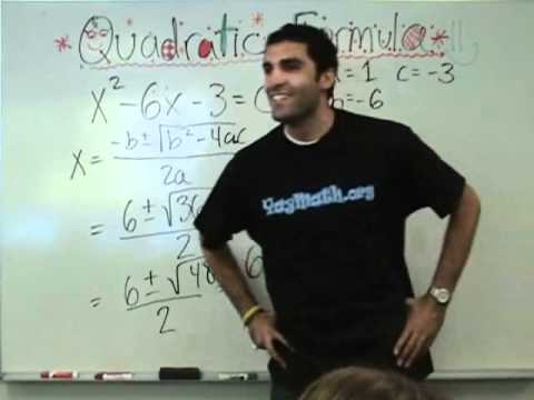 how to use the quadratic formula